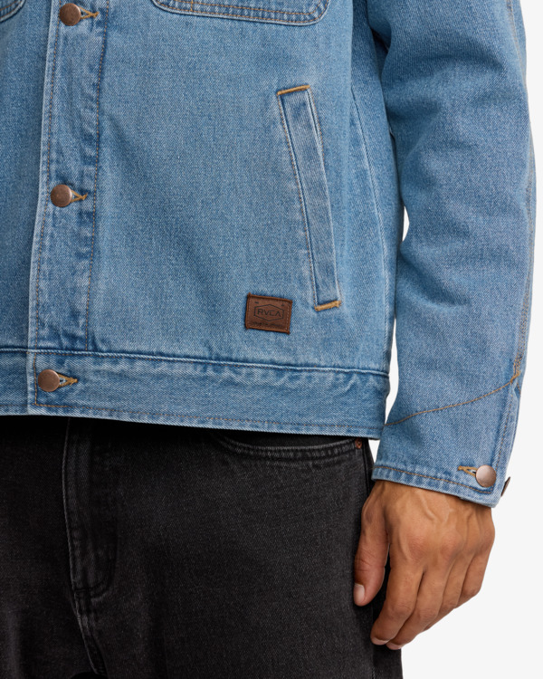 4 Post Dayshift - Chaqueta denim con forro de franela para hombre Azul 23A213506 RVCA