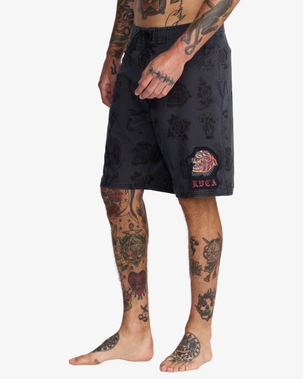 9 Kaleb - Boardshort pour Homme Noir 23A252600 RVCA