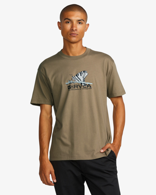 1 Natural Science - Short Sleeves T-Shirt for Men Beige 23A351558 RVCA