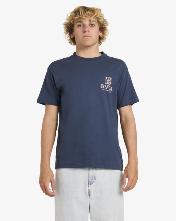 2 Palmgrove - Maglietta a maniche corte da Uomo Gray 23A351615 RVCA