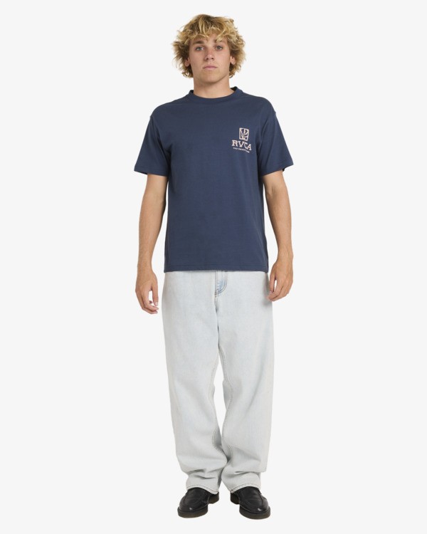 3 Palmgrove - Maglietta a maniche corte da Uomo Gray 23A351615 RVCA