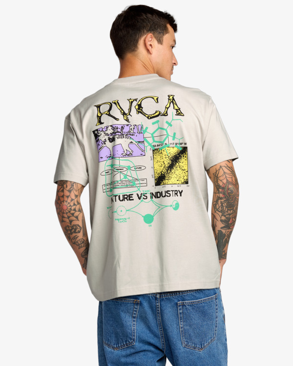 3 Tassie - Short Sleeve T-Shirt for Men Blue 23A353530 RVCA