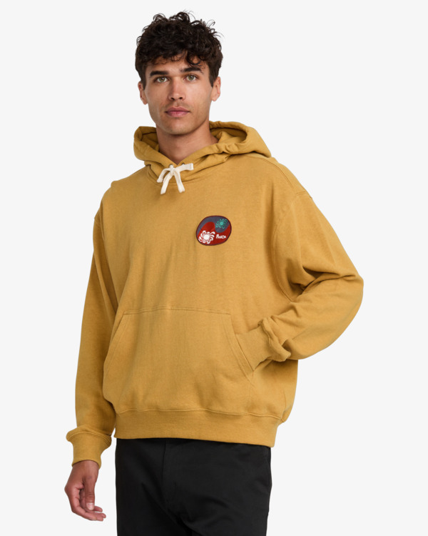 2 LA Wave - Sweat à capuche pour Homme Orange 23A411503 RVCA