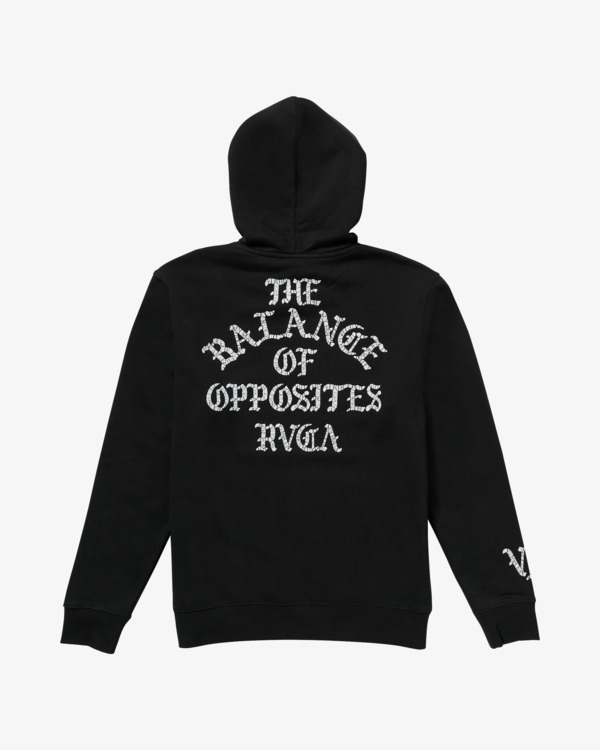 1 Iron On - Pullover con cappuccio da Uomo Black 23A411506 RVCA