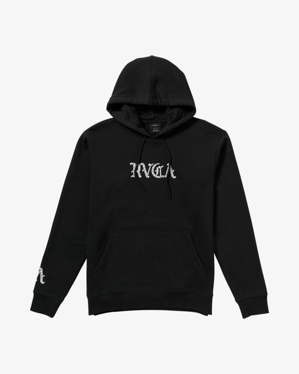 0 Iron On - Pullover con cappuccio da Uomo Black 23A411506 RVCA