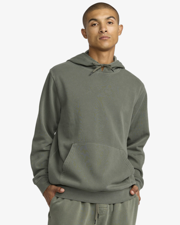 2 Ptc 2 - Sweatshirt com capuz para homem Verde 23A413503 RVCA