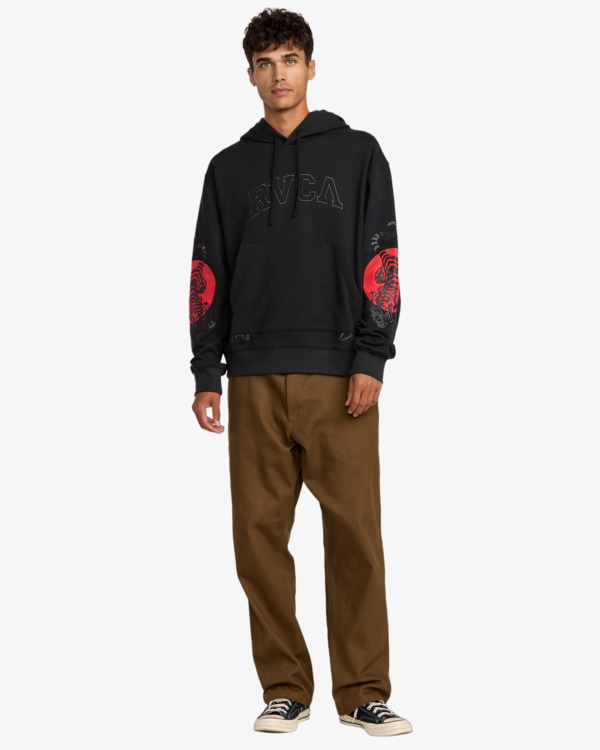 4 Tiger Sun - Hoodie for Men Black 23A413505 RVCA