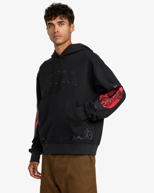 3 Tiger Sun - Hoodie for Men Black 23A413505 RVCA