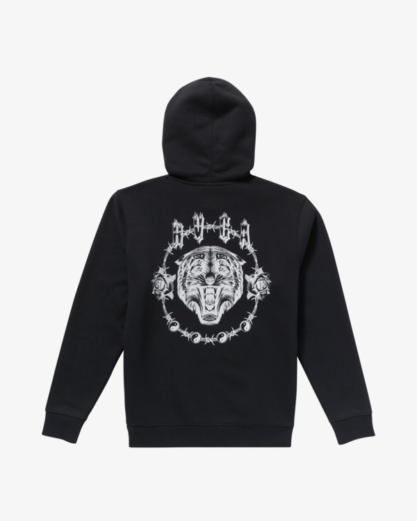 1 Benj Tiger Eyes - Sudadera con capucha y cremallera para hombre Negro 23A483507 RVCA