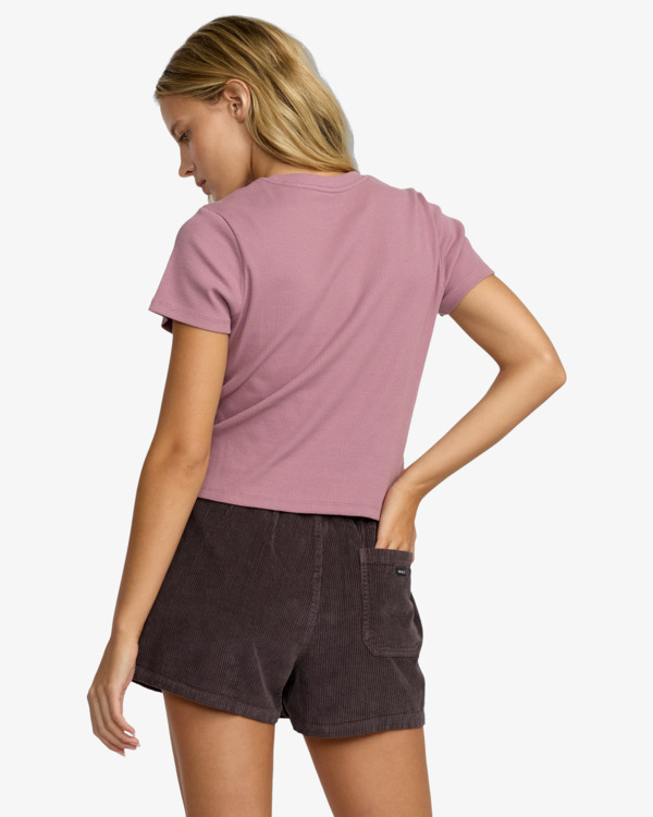 1 That Balance - Fitted T-Shirt for Women Purple 23B012502 RVCA