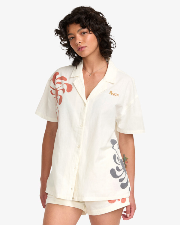 0 Lauryn - Short Sleeves Shirt for Women White 23B041506 RVCA