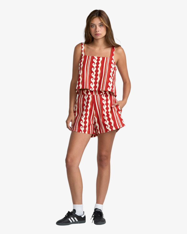 1 Baker Top Red 23B042506 RVCA