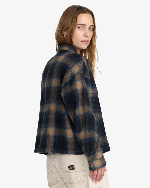 3 Bonito Boxy Flannel Black 23B053650 RVCA