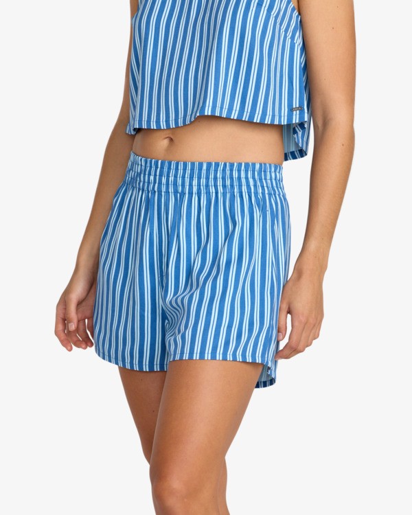 2 Mikey Boxer - Bermuda Elasticizzati da Donna Blue 23B092505 RVCA