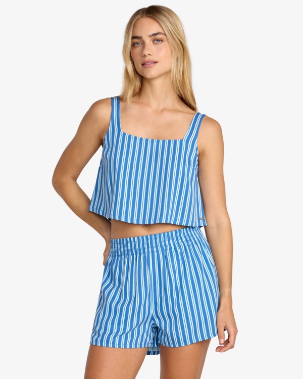 0 Mikey Boxer - Bermuda Elasticizzati da Donna Blue 23B092505 RVCA