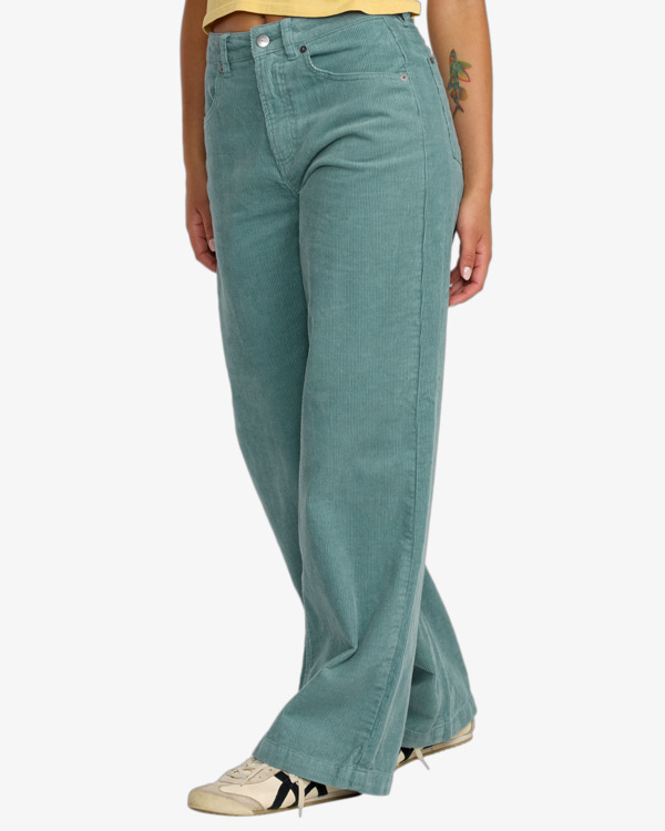 3 Coco Cord - Corduroy Trousers for Women Blue 23B113503 RVCA