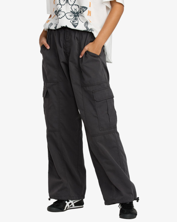 3 Stowaway - Cargohose für Frauen Schwarz 23B123506 RVCA