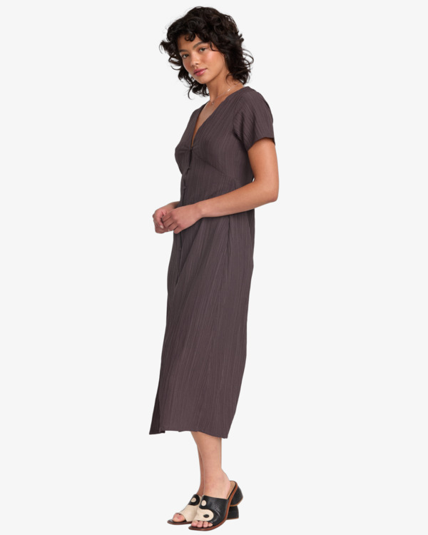 2 Understated - Vestido de Longitud Media para Mujer Marron 23B131506 RVCA