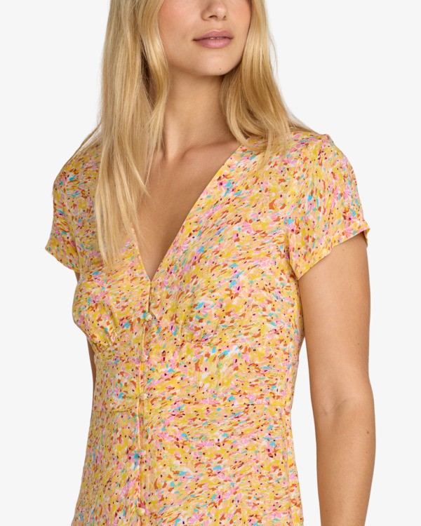 2 Layla Mini - Vestido de Manga Corta para mujer Gris 23B131608 RVCA