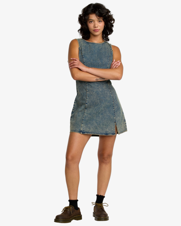 1 Jessie - Vestido mini para mulher Azul 23B133506 RVCA