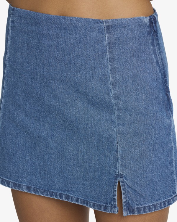2 Harlow - Denim Skirt for Women Blue 23B141605 RVCA