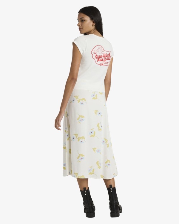 1 Annika - Midirock f&uuml;r Frauen Weiss 23B142503 RVCA