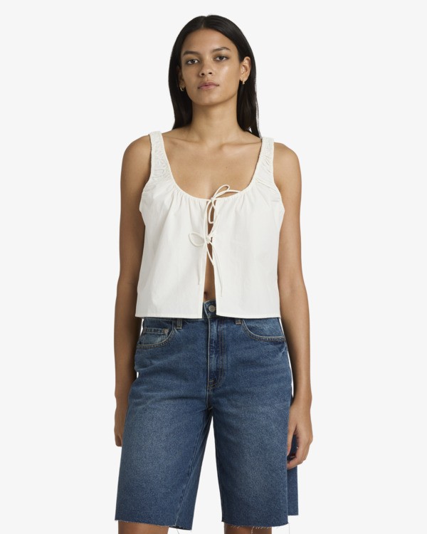 0 Long Beach - Short en denim pour Femme Bleu 23B201609 RVCA