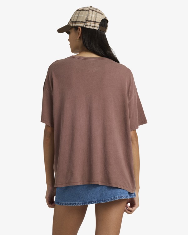 1 Move On - T-Shirt f&uuml;r Frauen Braun 23B351603 RVCA