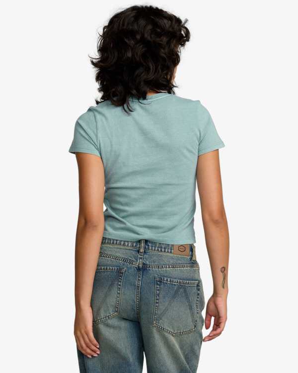 1 Forever - Fitted T-Shirt for Women Blue 23B352509 RVCA