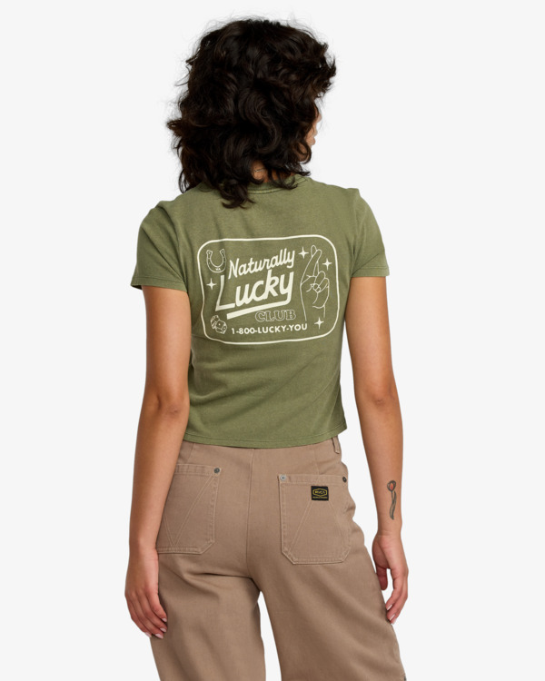 1 411 - Fitted T-Shirt for Women Green 23B353510 RVCA