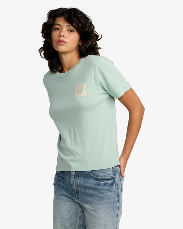 3 Daily - T-Shirt mit Relaxed Fit für Frauen Blau 23B353511 RVCA