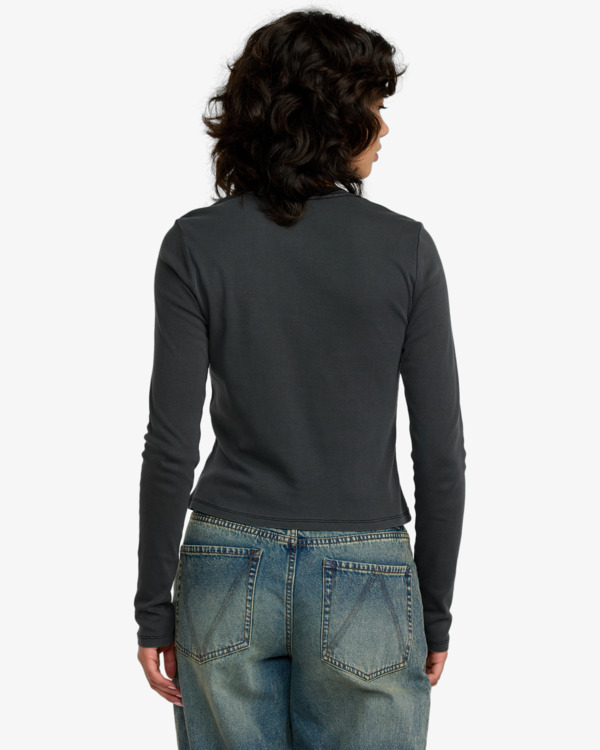 1 Fortune - Long Sleeve T-Shirt for Women Black 23B363505 RVCA