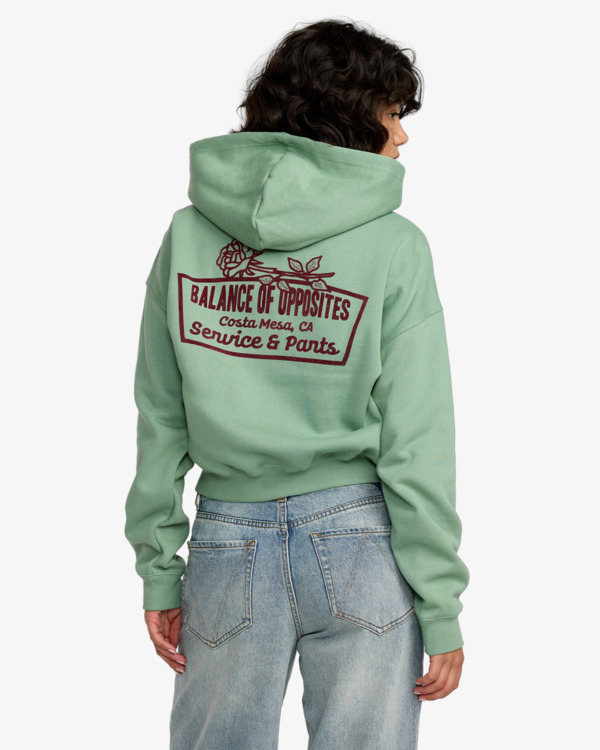 1 Court - Sudadera con capucha para mujer Verde 23B482501 RVCA