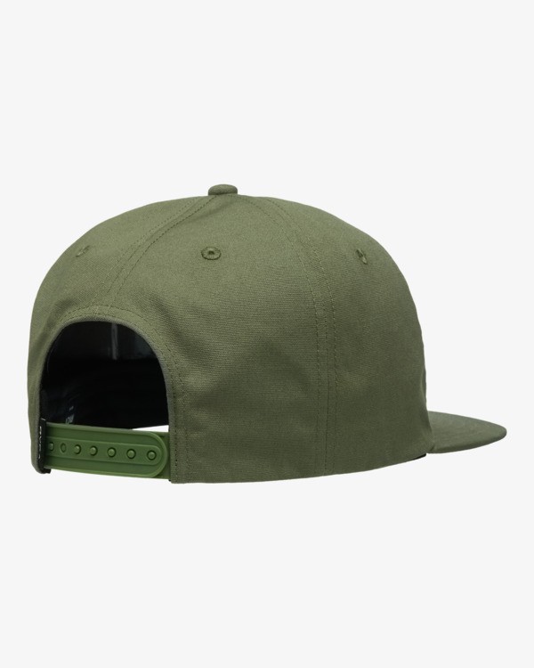 3 Trading Post - Snapback Cap for Men Green 23D553504 RVCA