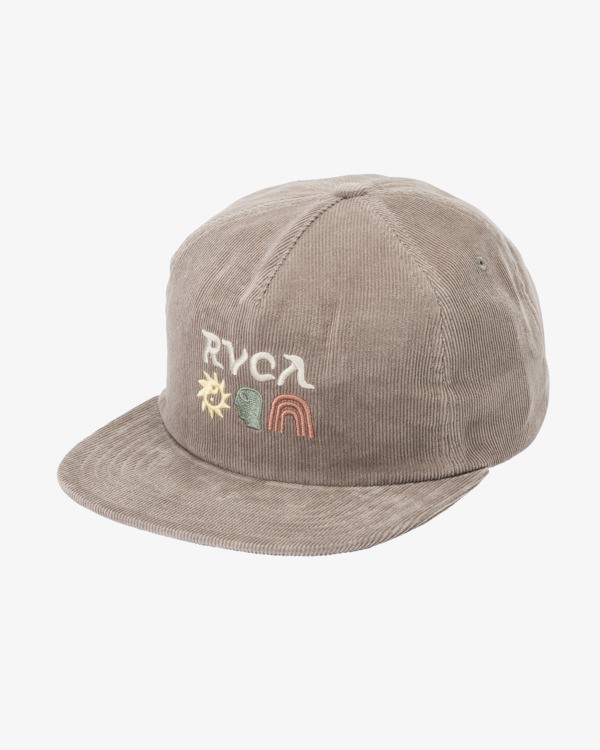 0 Deep Thoughts Cord - Cappellino snapback da Uomo Multi 23D553506 RVCA