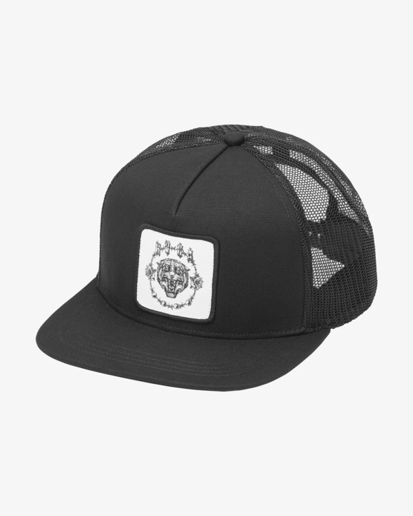 2 Benj Tiger Eyes - Trucker Cap for Men Black 23D553514 RVCA