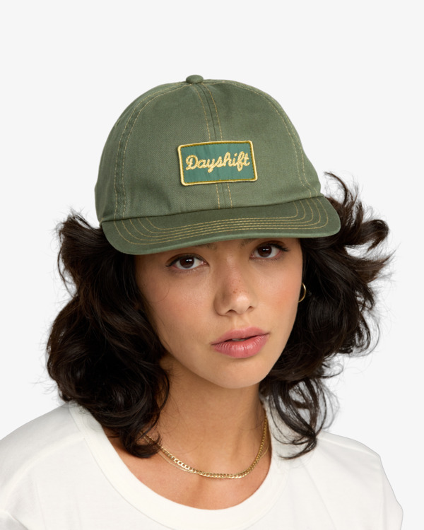 2 Dayshift - Dad Hat for Women Green 23E553503 RVCA