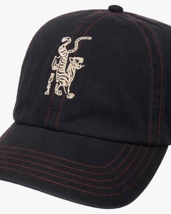 2 Tiger - Dad-Cap für Frauen Schwarz 23E553506 RVCA