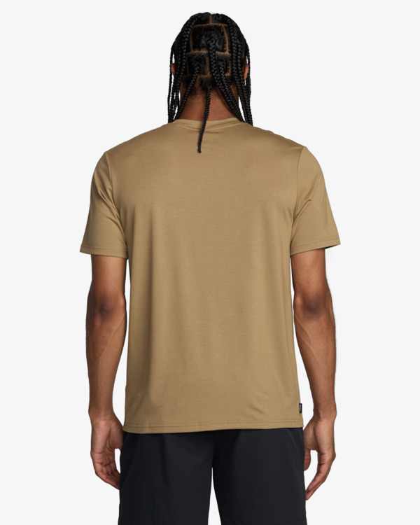 3 Balance - Maglietta tecnica da Uomo Brown 23MS011502 RVCA