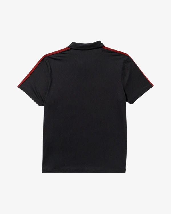 1 VA X Ali Rumble - Technical Short Sleeve Polo Shirt for Men Black 23MS013501 RVCA