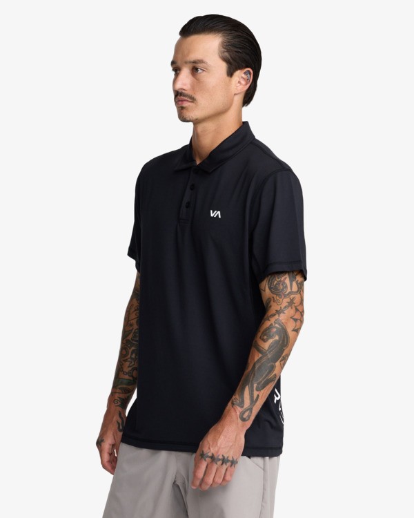 3 Sport Vent - Camisa pólo técnica para homem Preto 23MS013503 RVCA