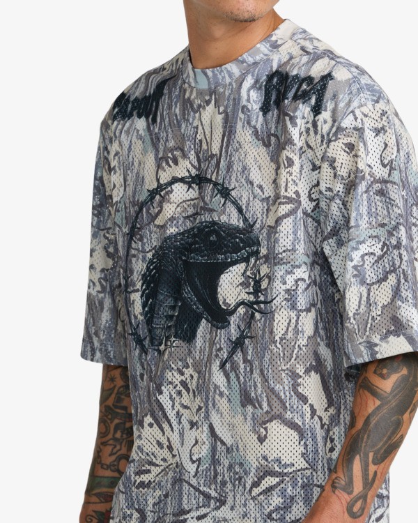 2 Tapout Mesh Jersey Gris 23MS013605 RVCA