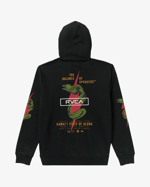 1 Shock Squad - Sweat à capuche pour Homme Noir 23MS034120 RVCA