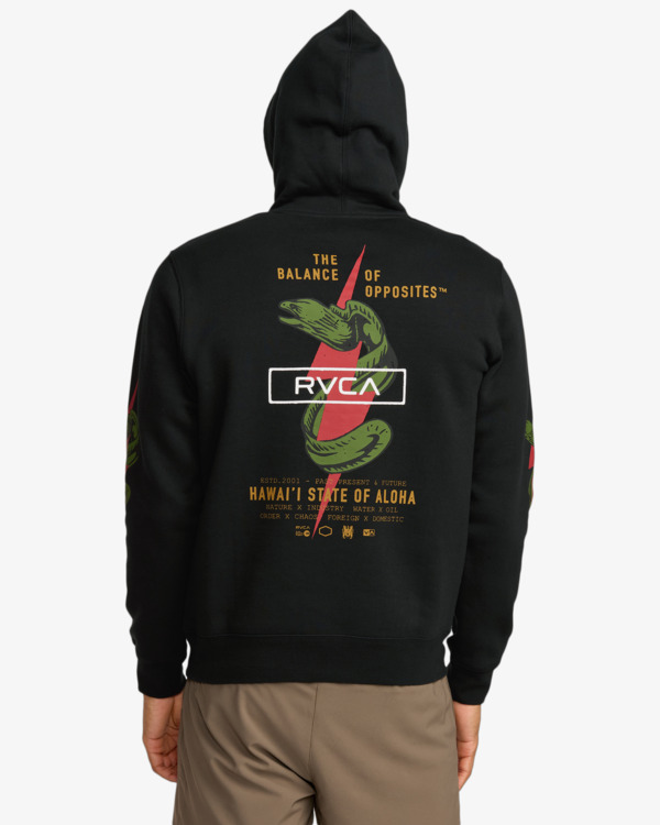 3 Shock Squad - Sweat à capuche pour Homme Noir 23MS034120 RVCA