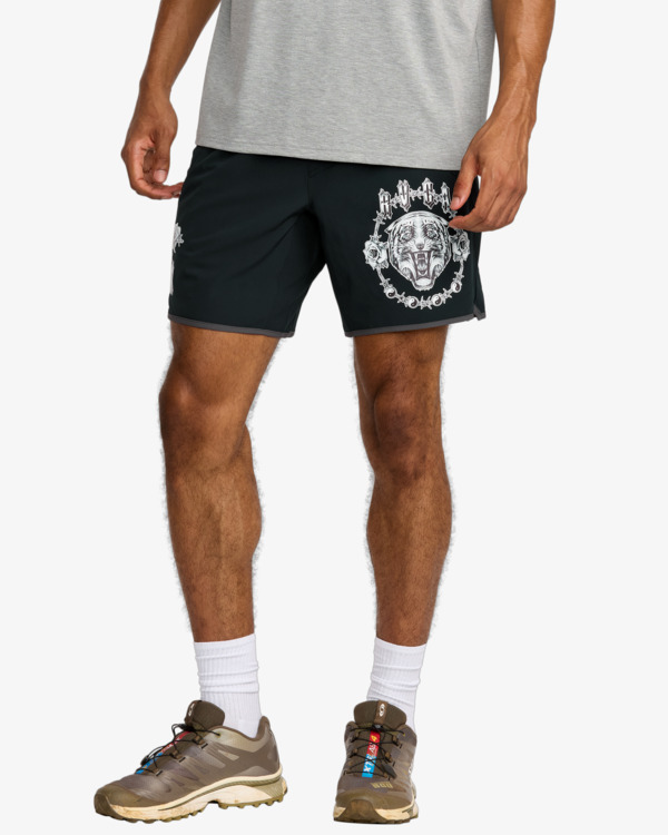 5 Yogger Stretch Contrast 17" - Calções para homem Preto 23MS102511 RVCA