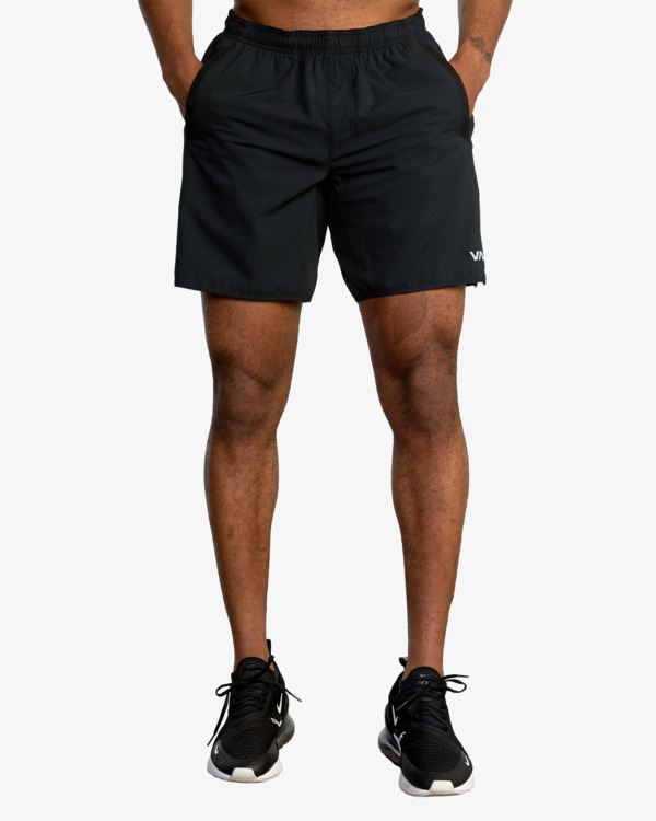 4 Yogger Stretch 17" - Elasticated Training Shorts for Men Black 23MS103500 RVCA