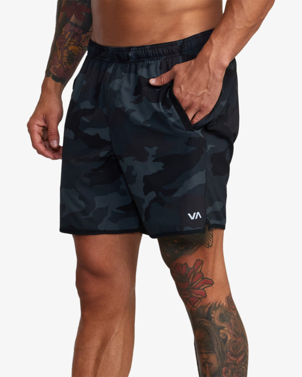 2 Yogger Stretch 17" - Elasticated Training Shorts for Men Brown 23MS103500 RVCA