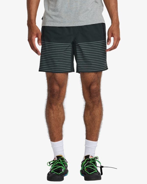 2 Yogger Stretch 17" - Elasticated Training Shorts for Men Black 23MS103500 RVCA