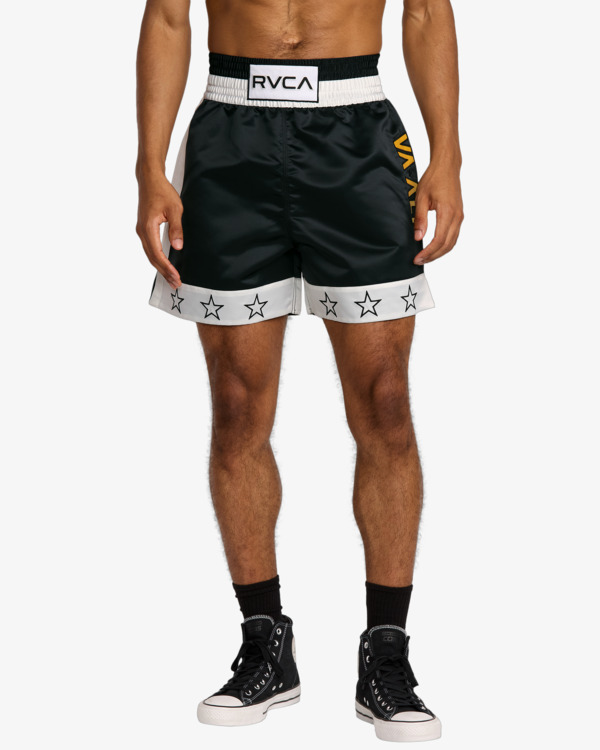 2 Va X Ali Boxer 18" - Boxing Shorts for Men Black 23MS103516 RVCA