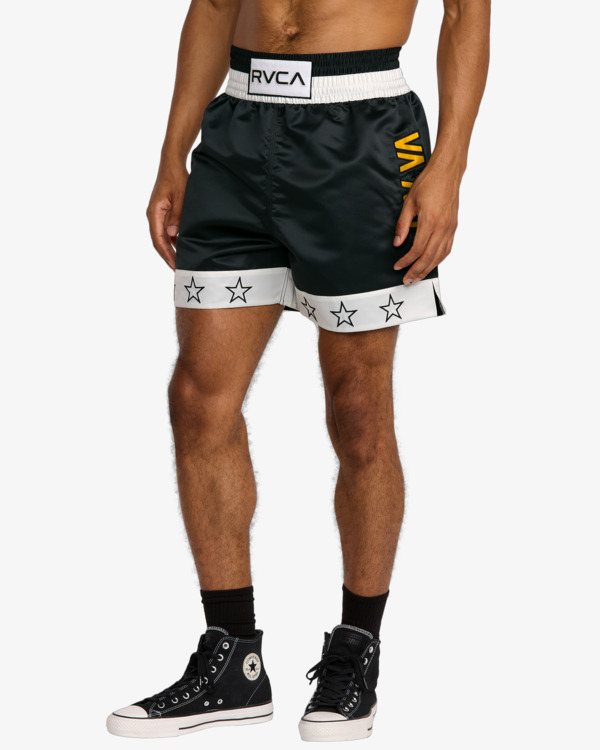 5 Va X Ali Boxer 18" - Boxing Shorts for Men Black 23MS103516 RVCA